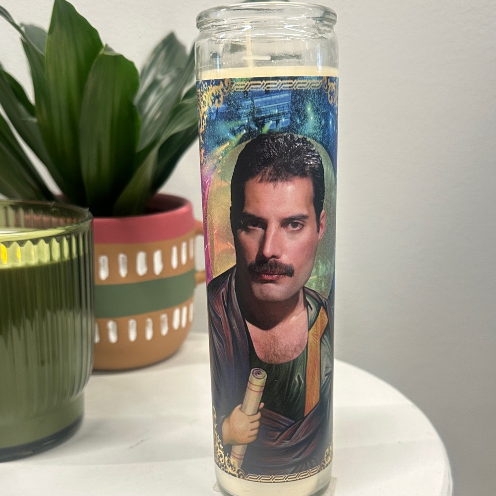 Saint Freddie Mercury Candle